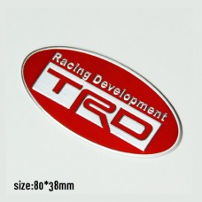 Μεταλλικό Σήμα Έμβλημα TRD Toyota Round αυτοκόλλητο για Toyota